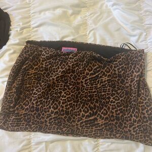 Edikted Leopard Print Mini Skirt